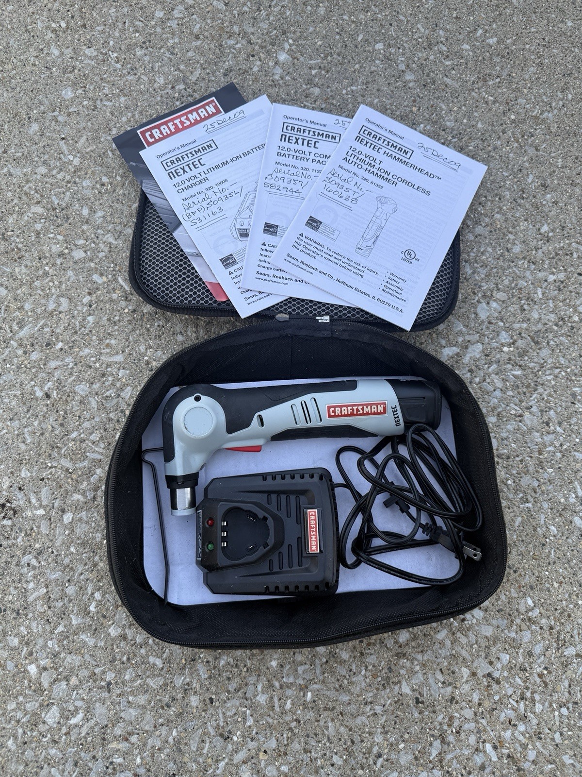 Craftsman Nextec 61352 12V Lithium-Ion Hammerhead Auto-Hammer w/Battery, Charger