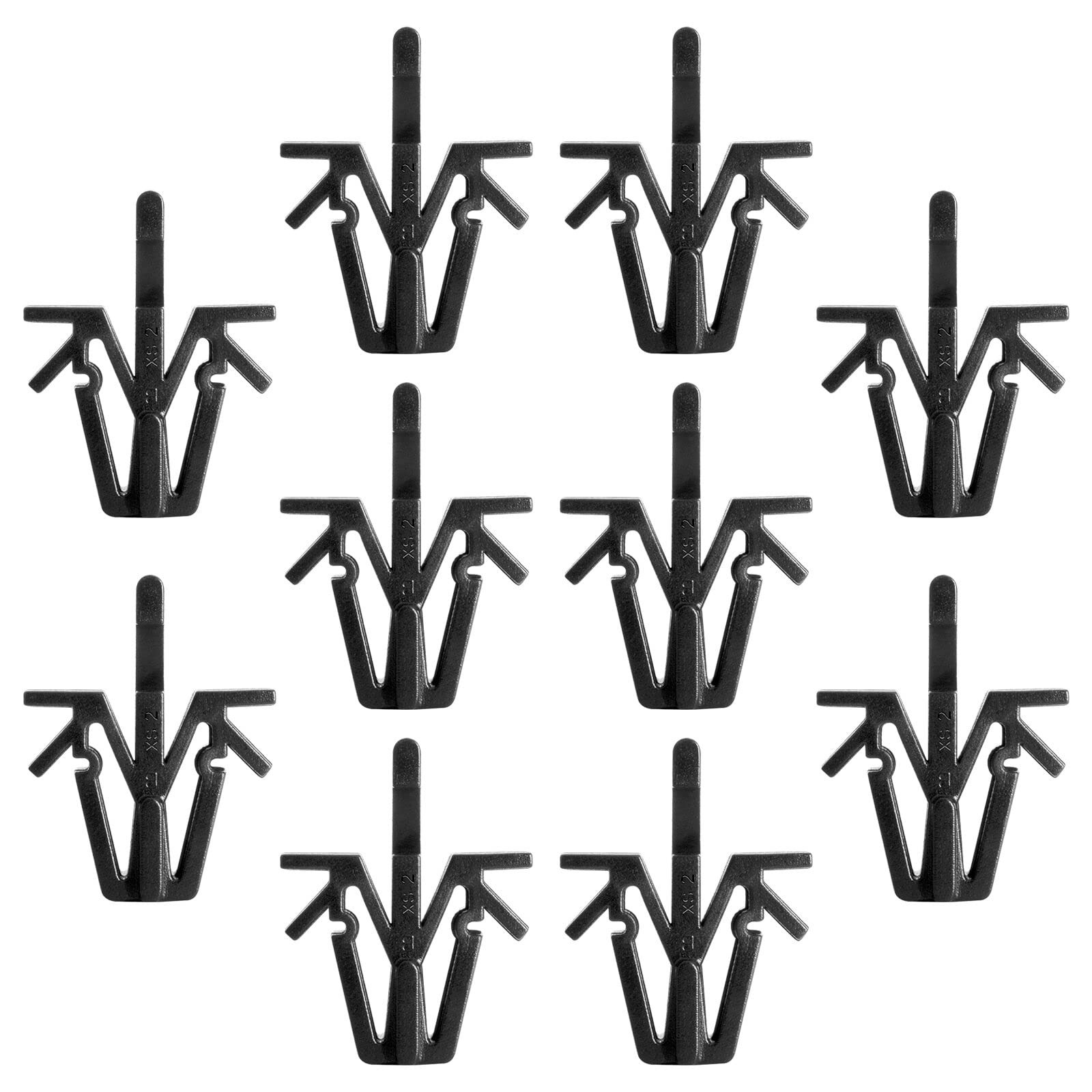 AOIT 90467-12040 Grille Clips Retainers - Retainer One Size, Black