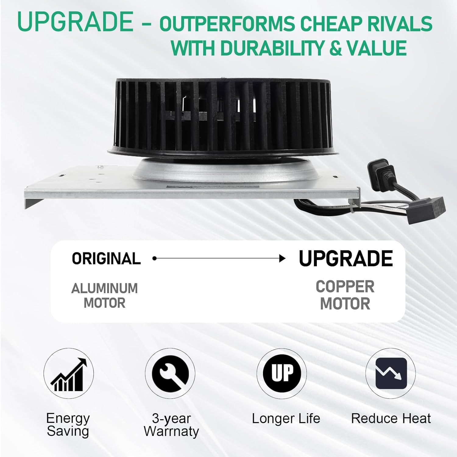 【Upgrade】 Model 671 Fan Compatible with Nutone 671Rb, 672R, Compatible with Broa