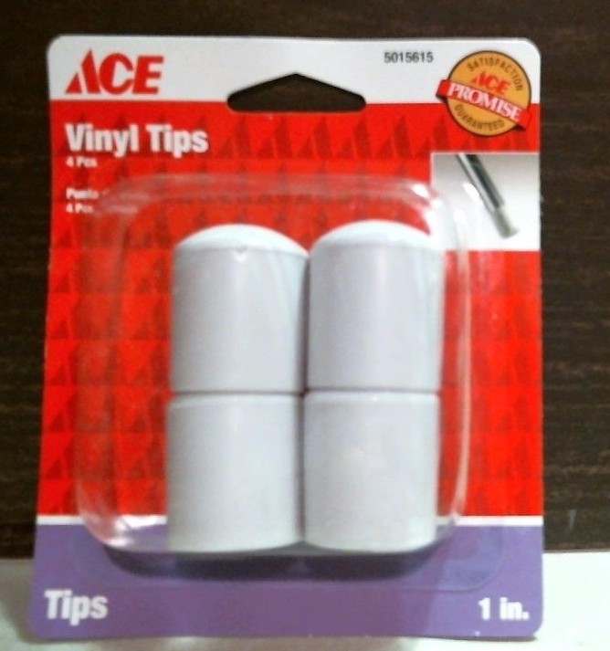 Ace 02392 Plastic Leg Tips 4 Caster Cups 1" Gray #5015615 FREE SHIPPING