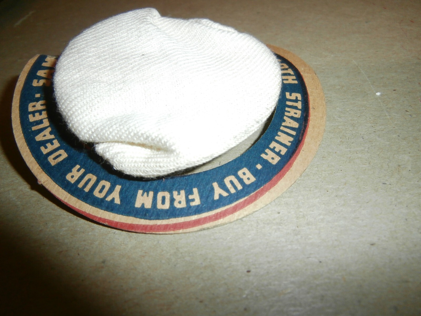 NOS Vintage Silex Stringless Cloth Strainer Sample