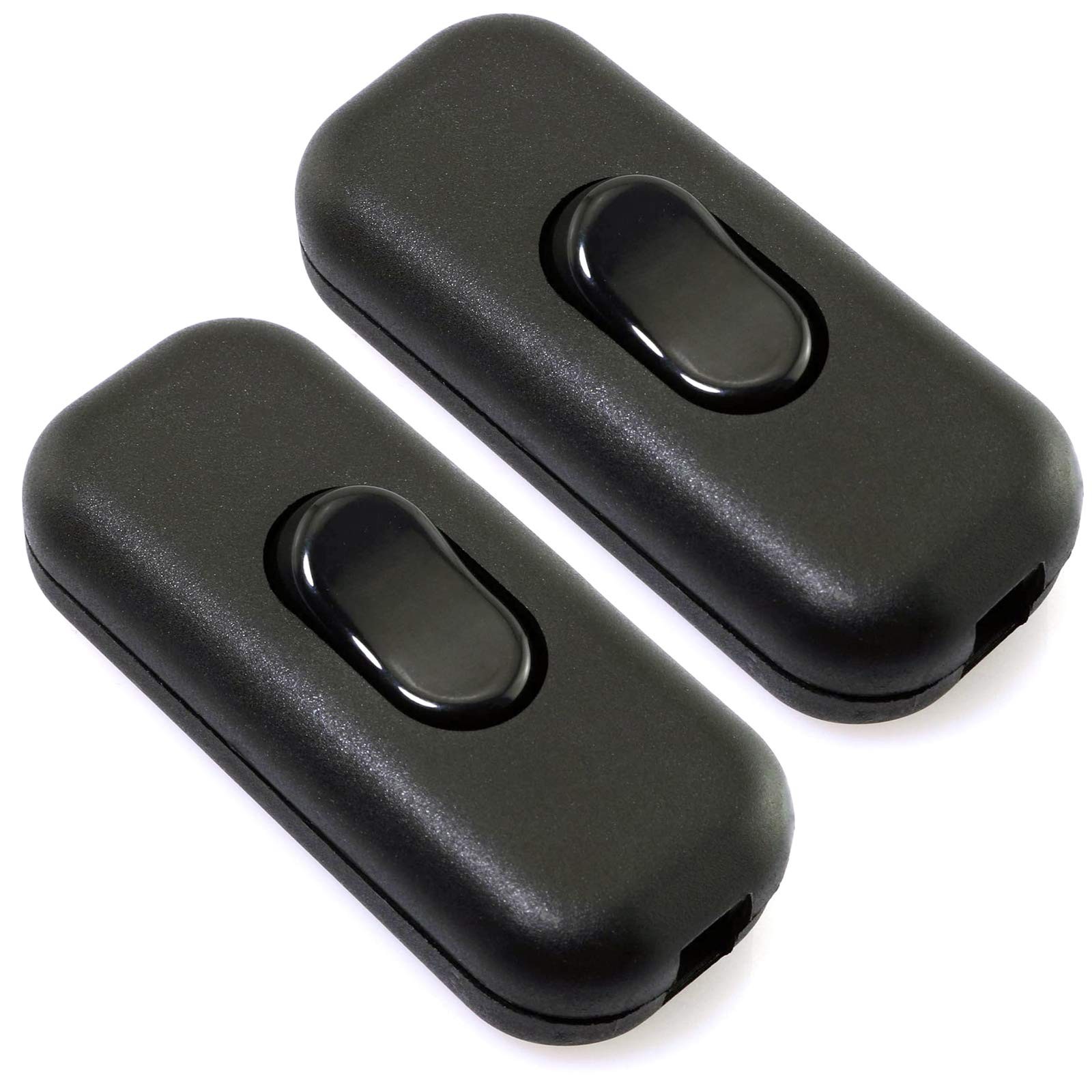 Inline Cord Switch, 2-Pack On-Off DPST Control Lamp Switch for Bedroom Table ...