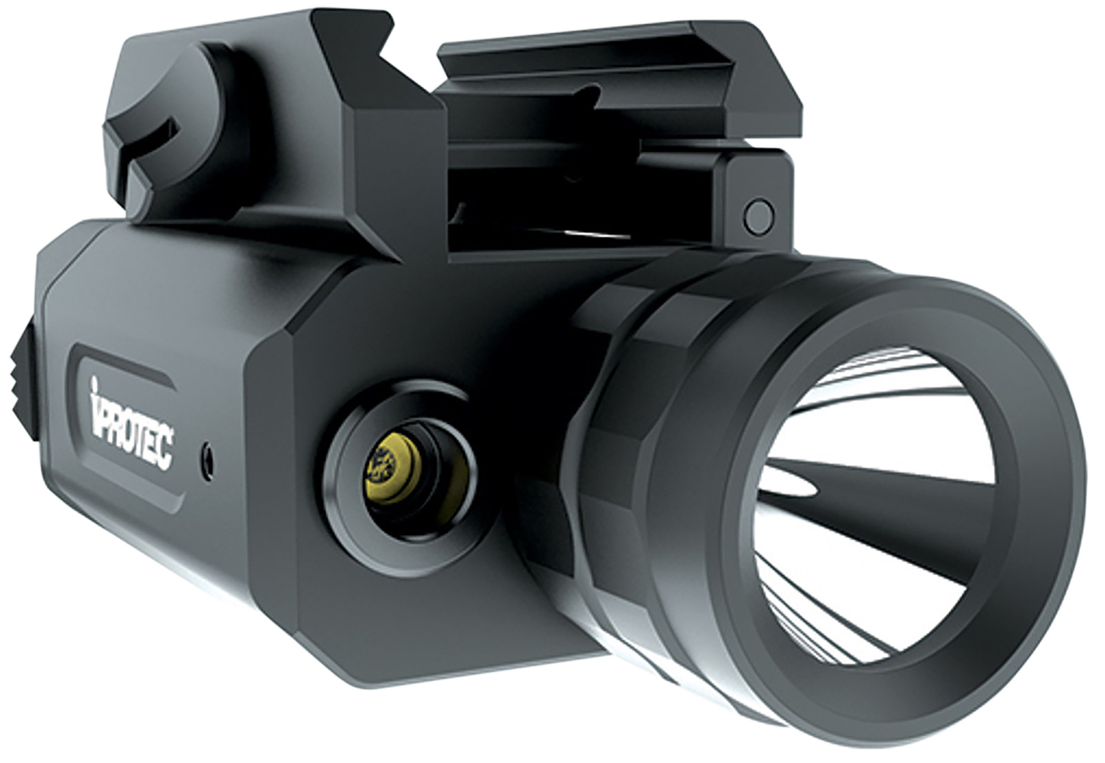 iProtec 6568 RM230LSR Rail-Mount Firearm Light & Red Laser Black 230 Lumen White