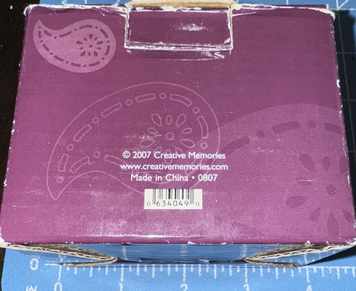 Creative Memories Paisley Maker Paper Punch Retired 2007 Original Box