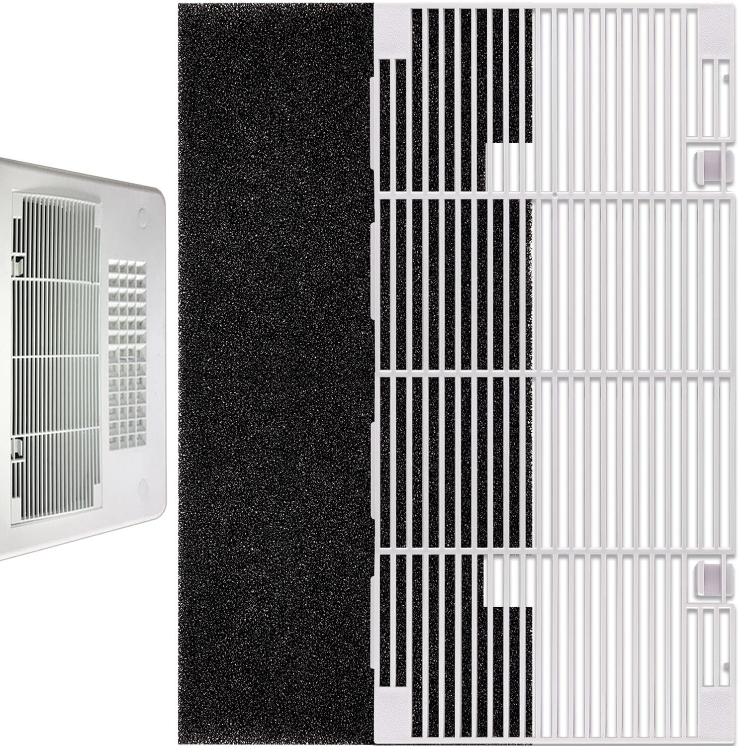 Dometic RV A/C Ducted Grille Cover with Filter Replacement 14.1" x 7.7"