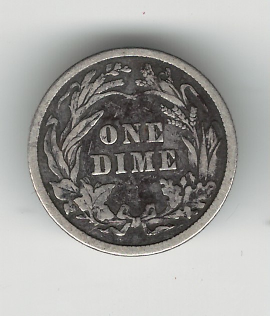 1907 BARBER DIME GREAT FOR A STARTER SET SHIPPING 1.29