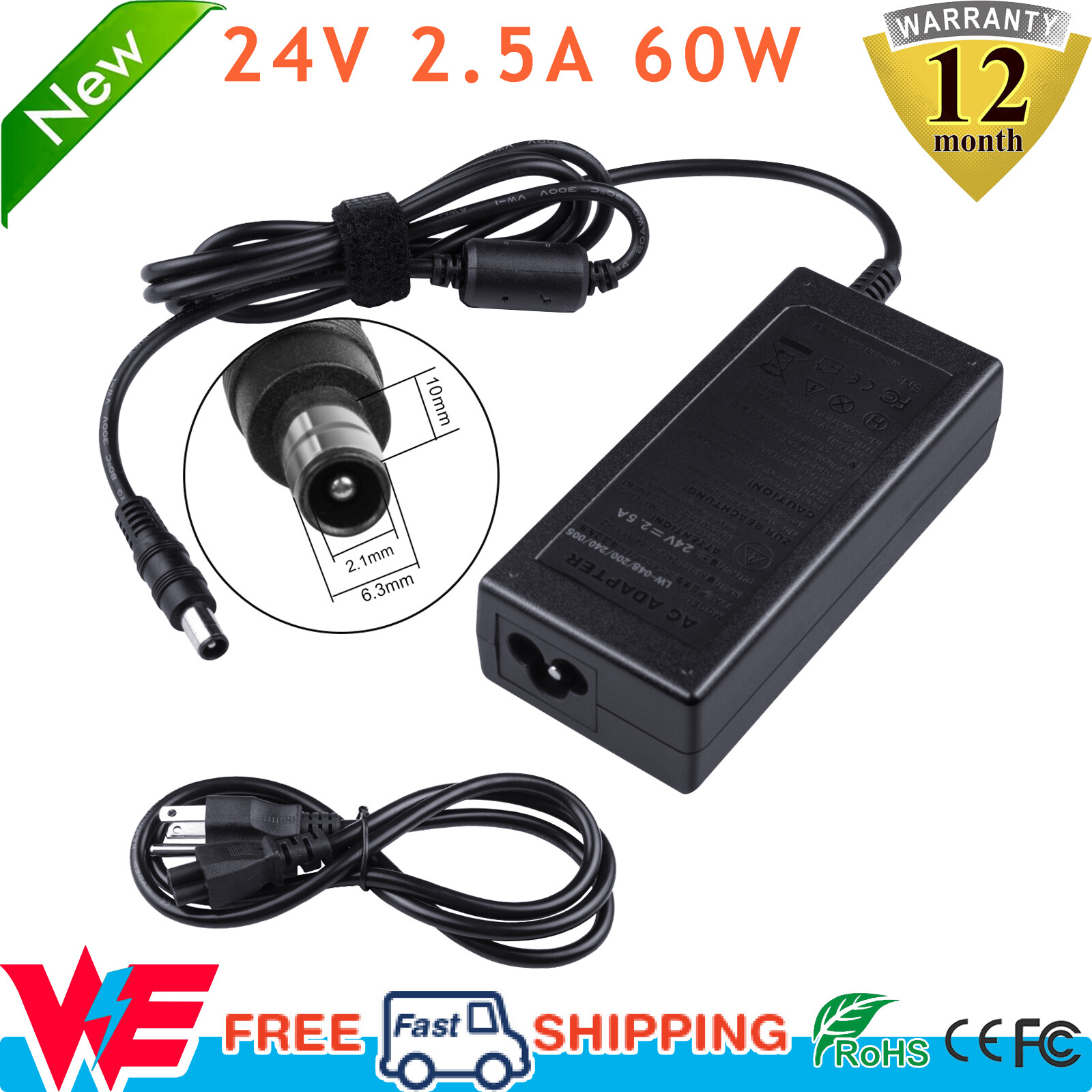 Power Supply Charger for Samsung HW-F355 HW-F355/ZA HWF355 Sound Bar Speaker