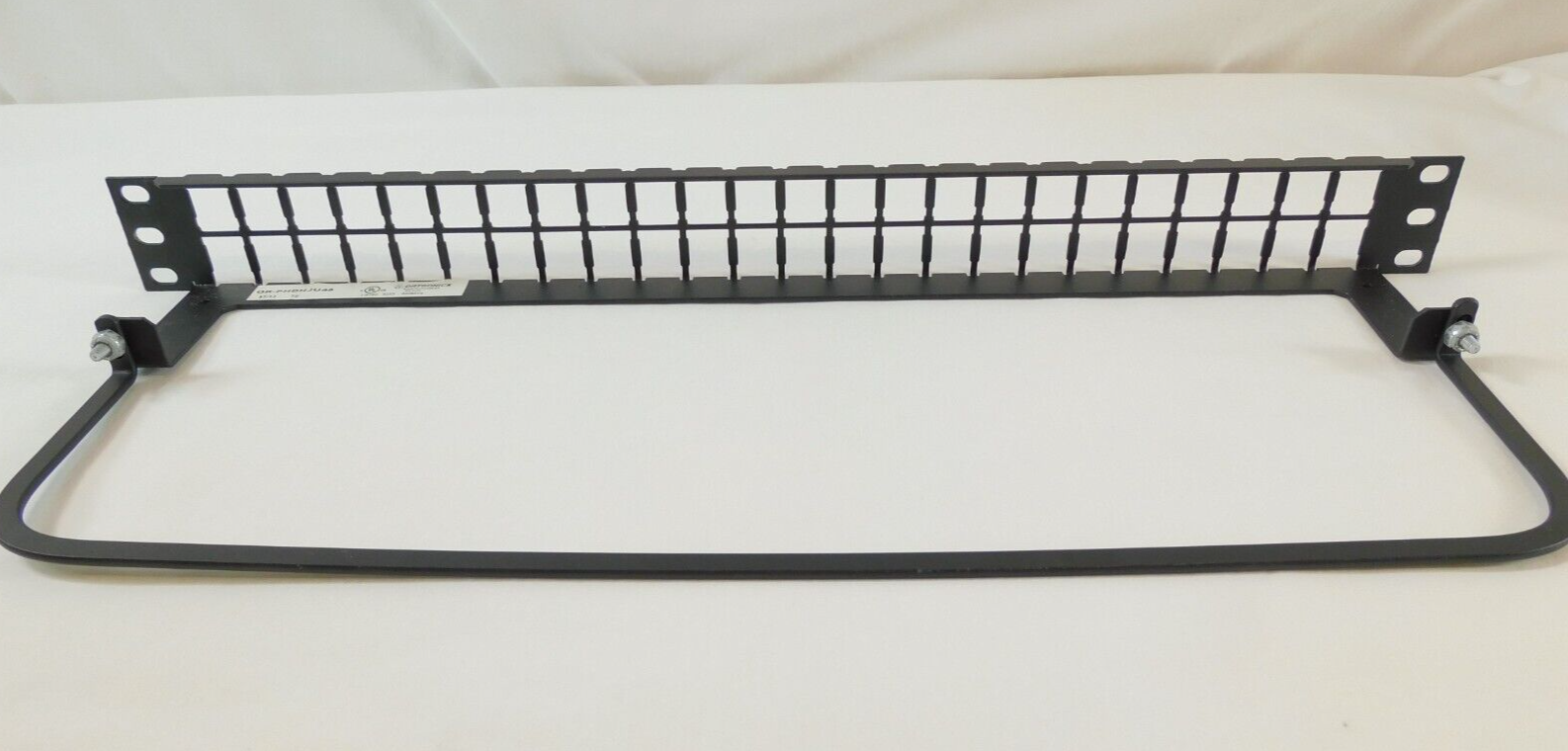 PHDHJU48 High Density HDJ 48 Port Unloaded Flat Patch Panel 1RU Black Ortronics