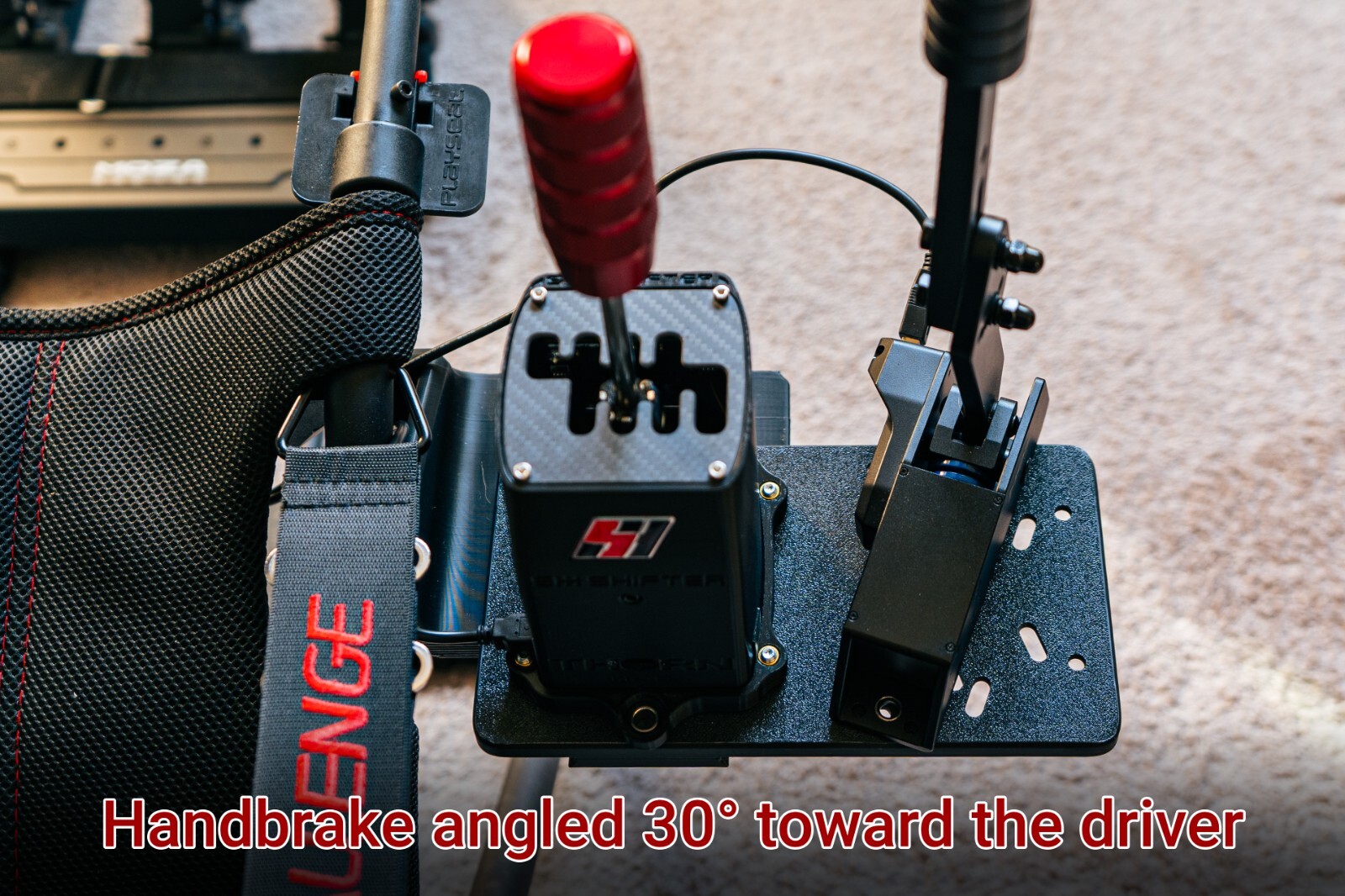 Shifter & Handbrake Combo Mounting Bracket for Playseat Challenge or Challenge X