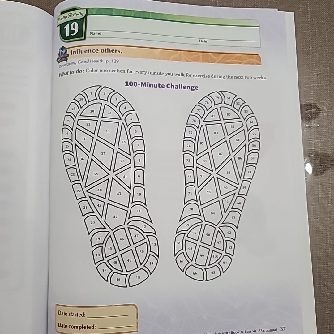Abeka Developing Good Health Fourth Edition Teacher Activity Book Key