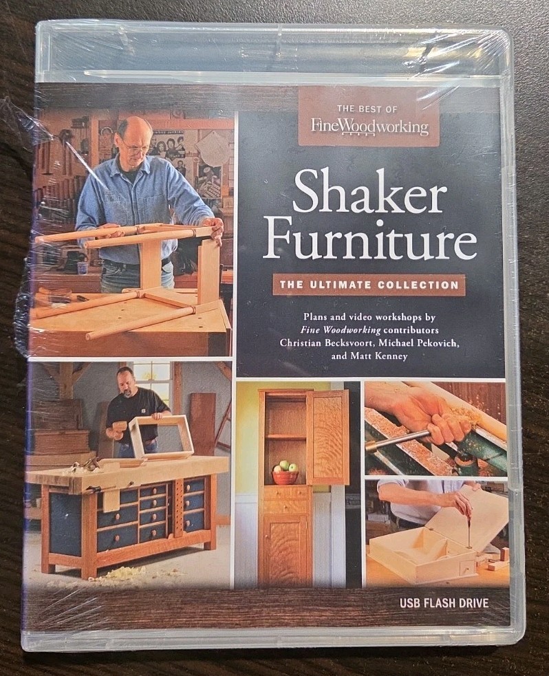 Best Of Fine Woodworking Shaker Furniture USB Drive Brand New Sealed