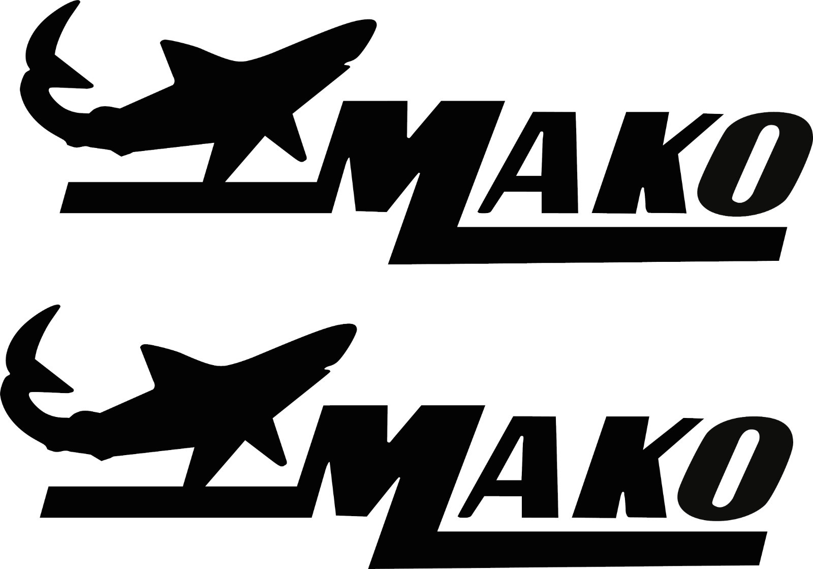 MAKO MARINE BOAT STICKER DECAL FISHING *ANY SIZE OR COLOR BUY 1 GET 1 FREE