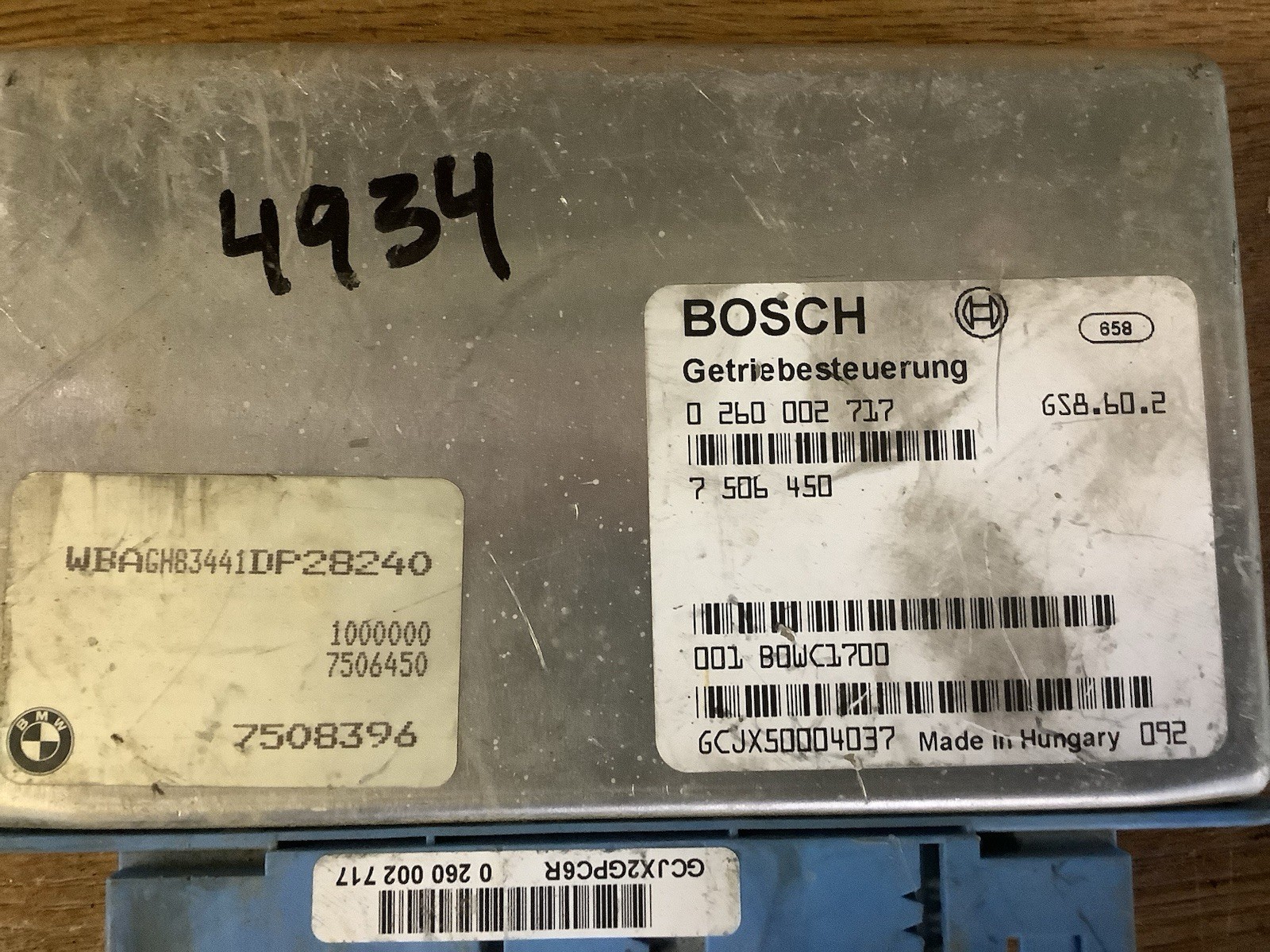 BMW 740iL 7 506 450 Transmission Control Module ((4934))