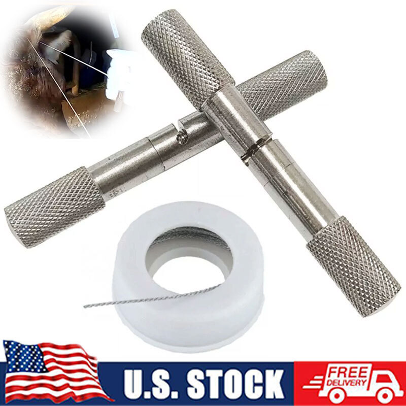 Dehorning Wire Saw Manual Calf Dehorning Device for Fishing Hunting Survival
