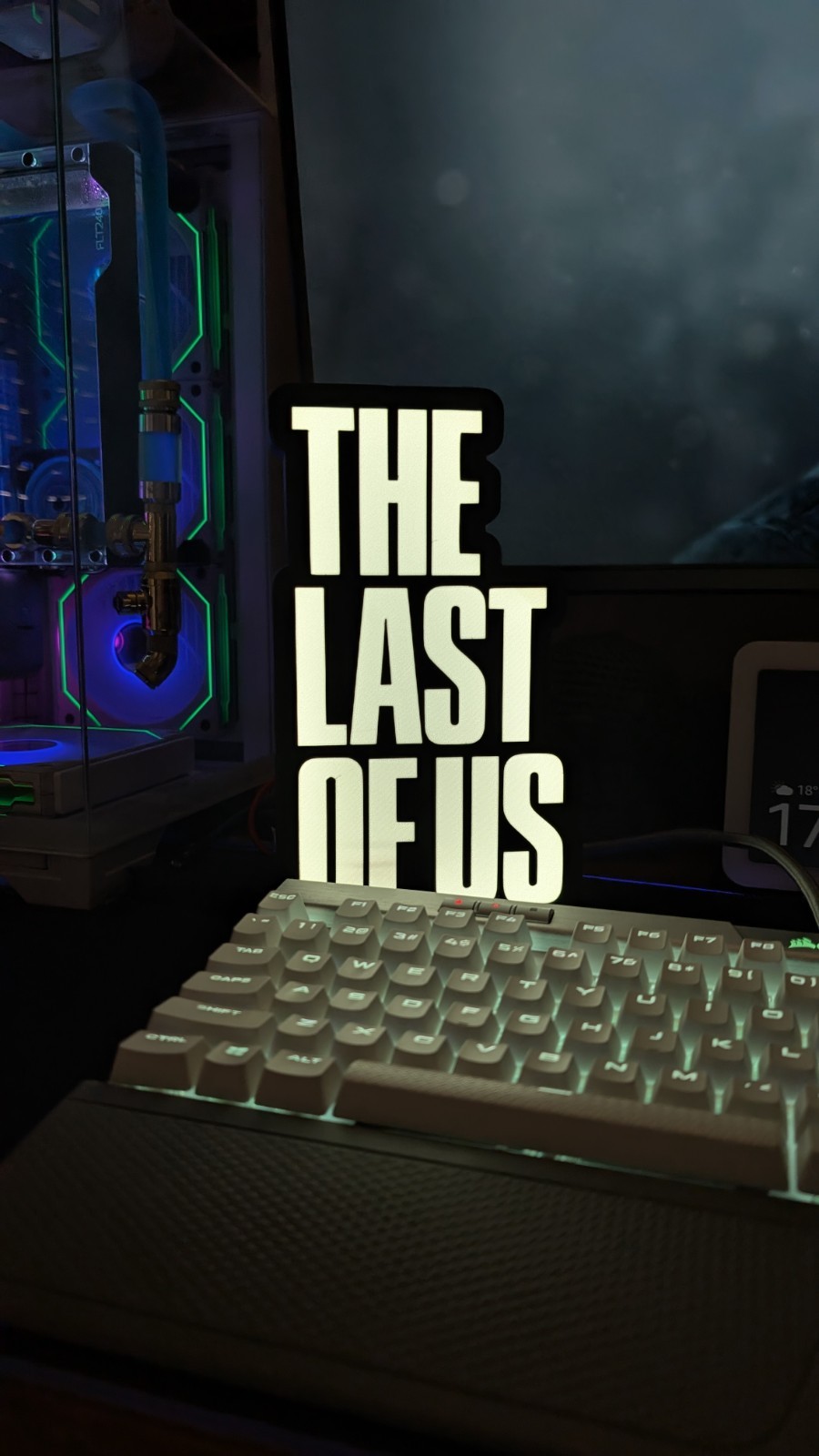 The Last of Us LED Light Sign. Gaming Desk Lamp. PlayStation Inspired Decor.