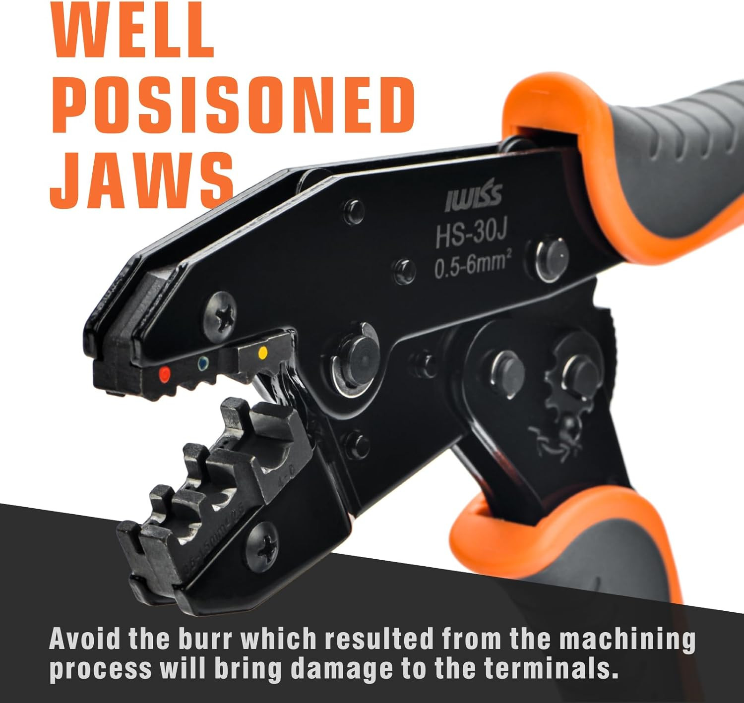Icrimp Ratchet Wire Crimping Tool Set W/ 5 Interchangeable Jaws | for Insulated