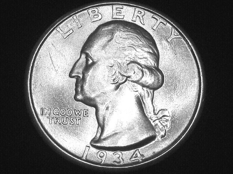 1934-D Washington Quarter --- Choice Uncirculated