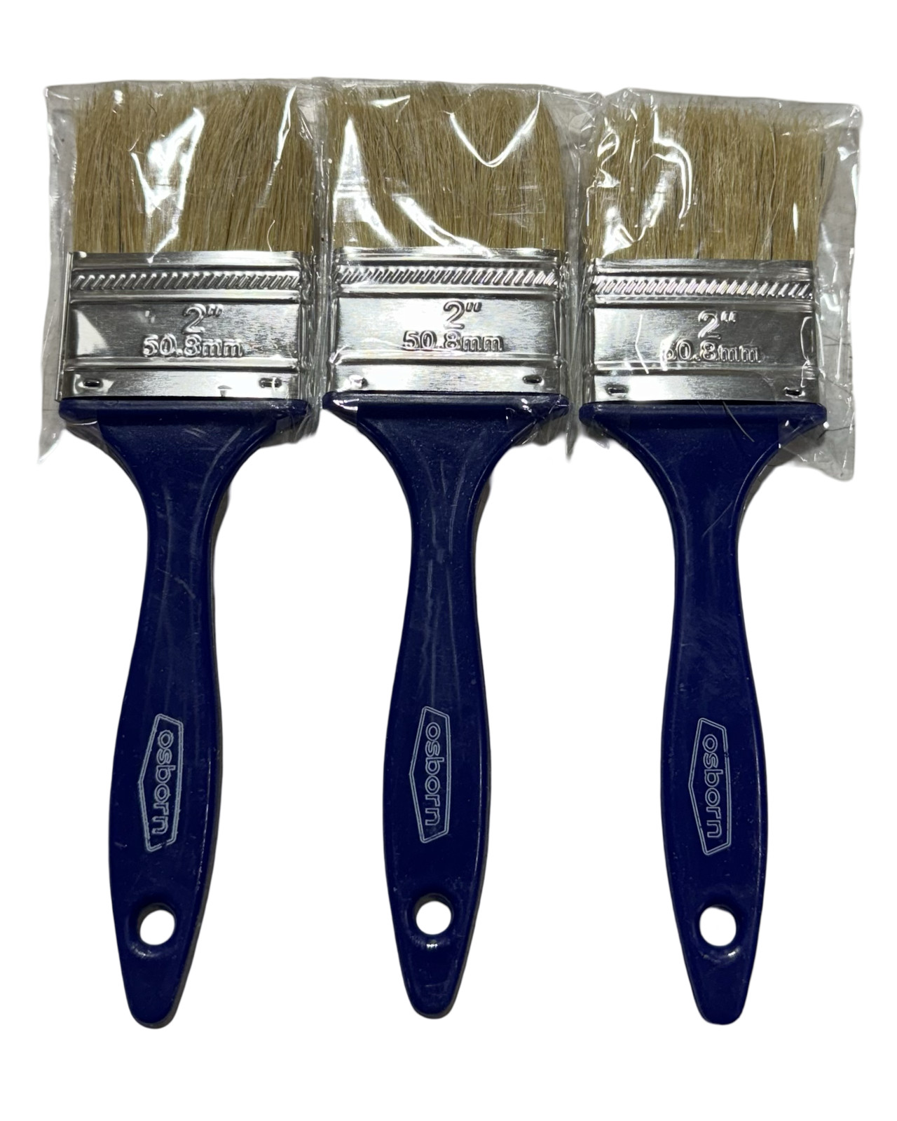 Osborn Paint Brush 2" Wide, 1-1/2" Bristle 3 Pack