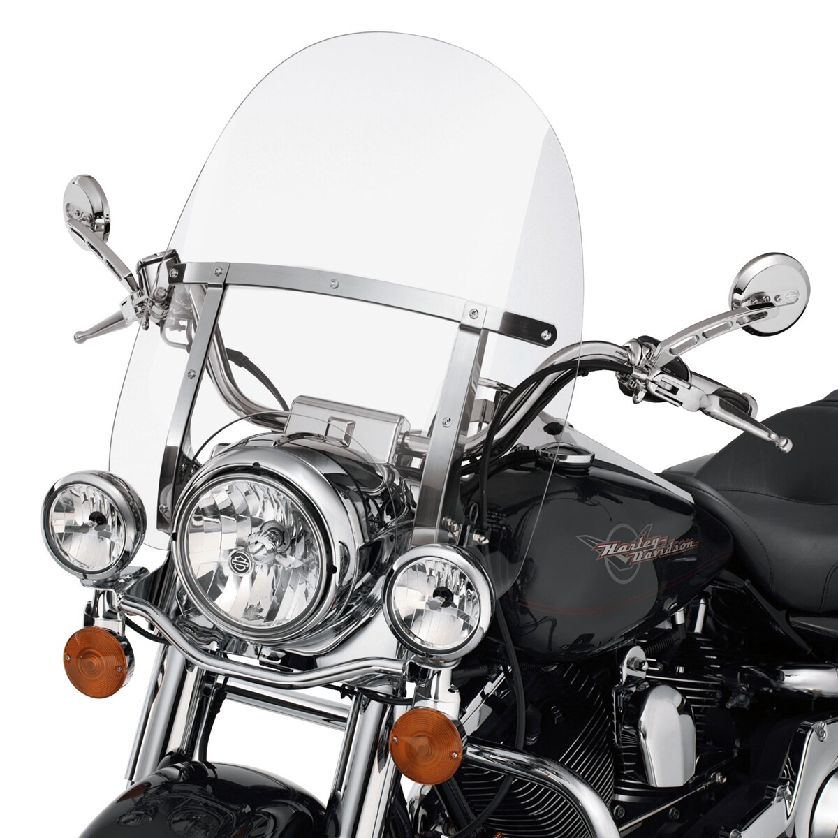 19" Clear Windshield for Kawasaki Vulcan VN500 750 800 900 1500 1600 Windscreen