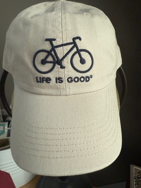 life is good hat, Khaki, bike