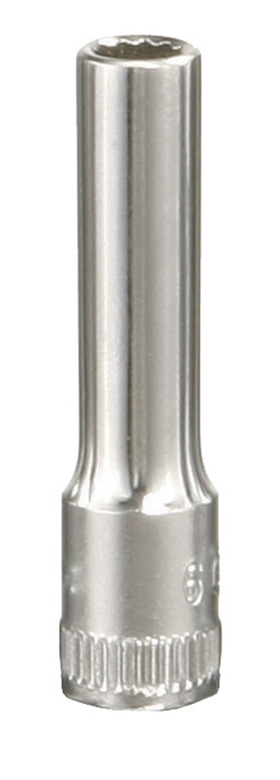 Genius Tools 1/4" Dr. 8mm Deep Hand Socket (12-Point) - 235208