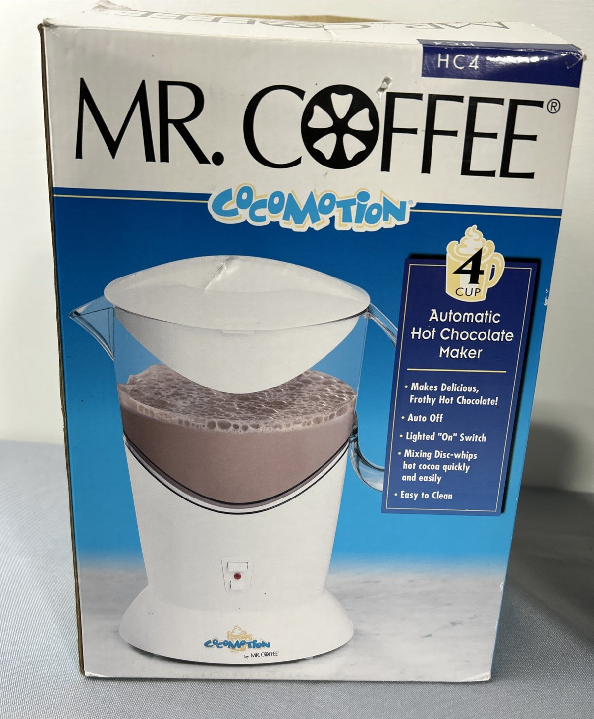 Mr. Coffee Cocomotion HC4 Automatic Hot Chocolate Maker 4 Cup Cocoa Quick & Easy