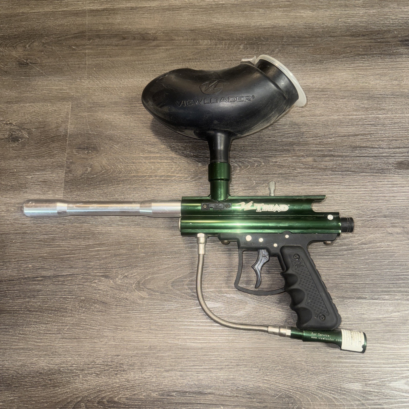 VL Triad View loaderPaintball Gun Emerald Green Untested Great Outside Condition