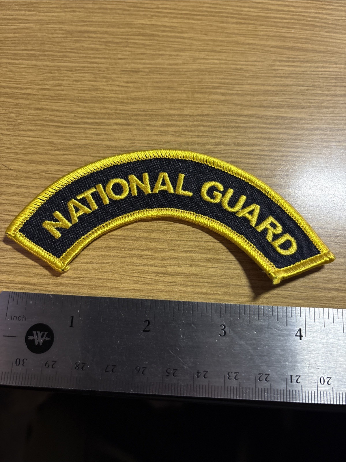National Guard Rocker For 3 Inch Round Patch