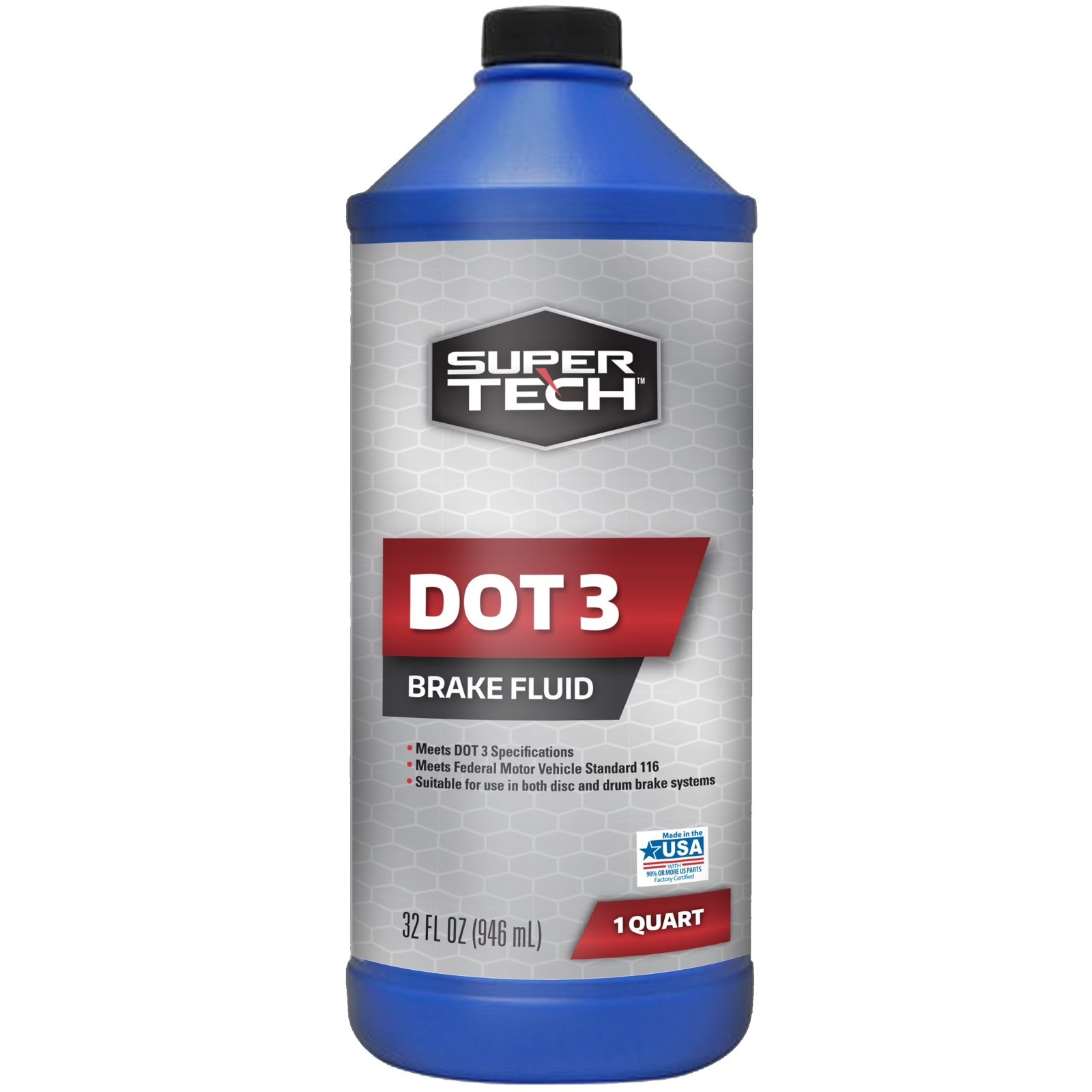 Super Tech DOT 3 Brake Fluid 32 oz