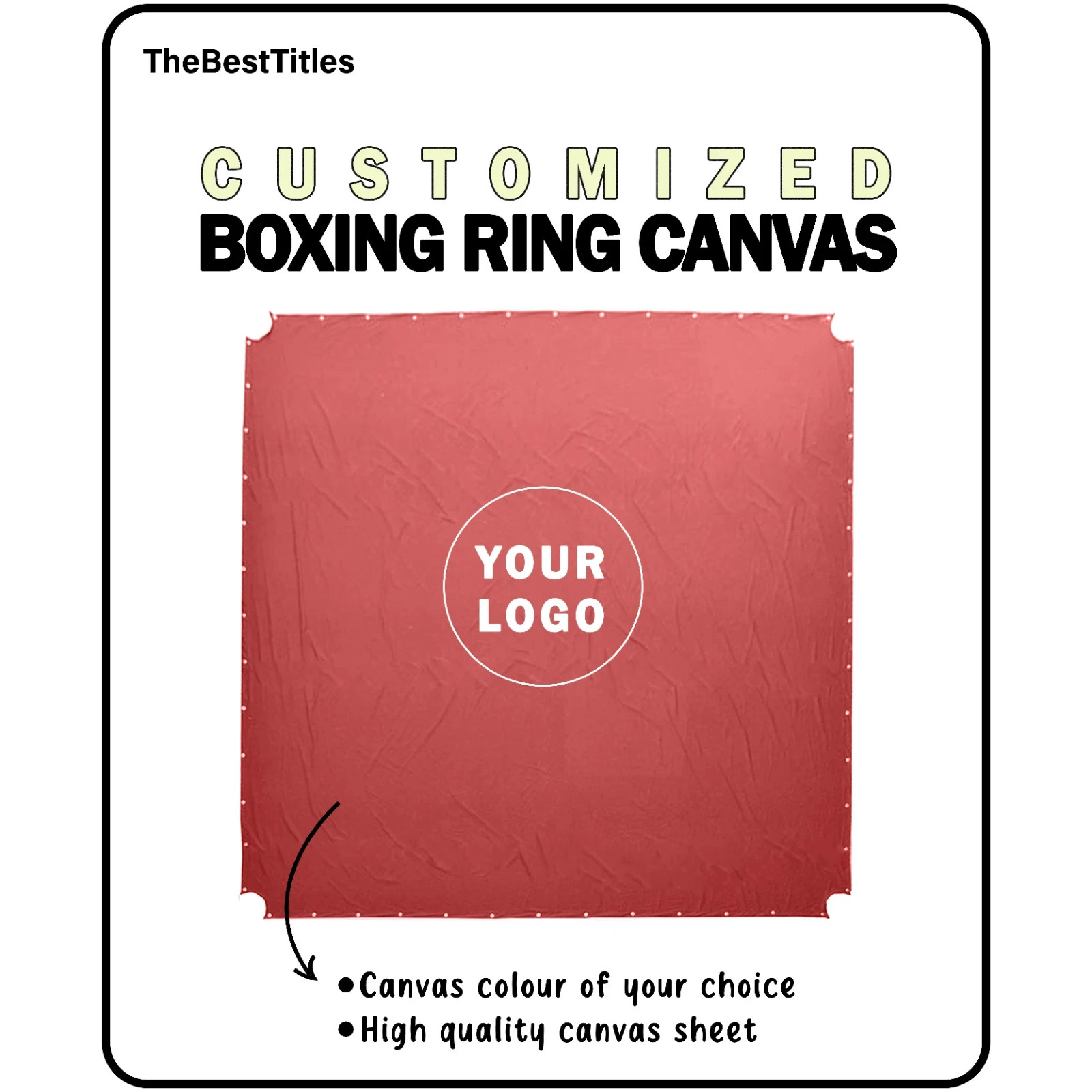Professional Boxing Ring Canvas Cover Wrestling Ring Cover MMA UFC WWE TNA WWF