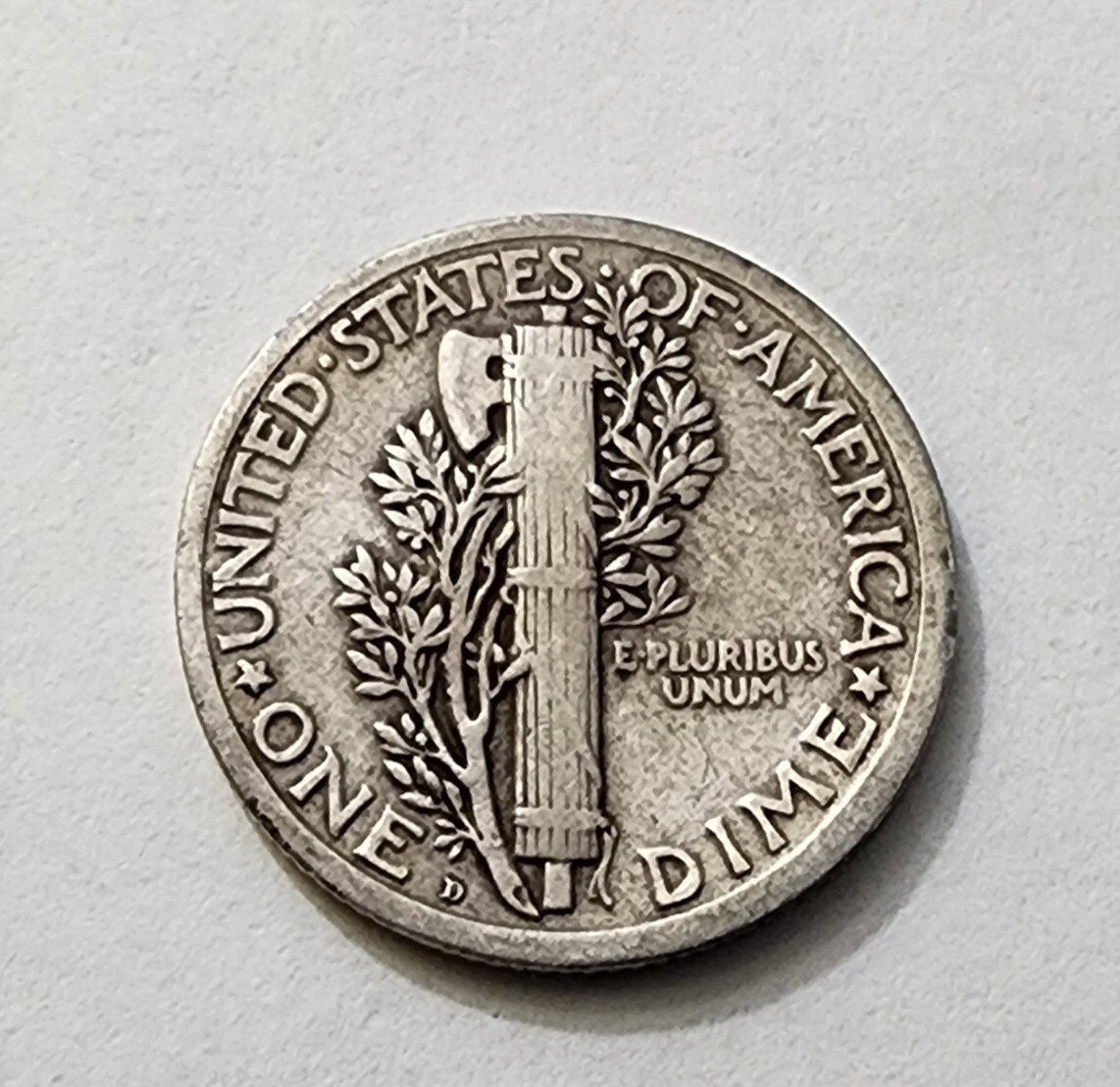 1924 D MERCURY SILVER DIME