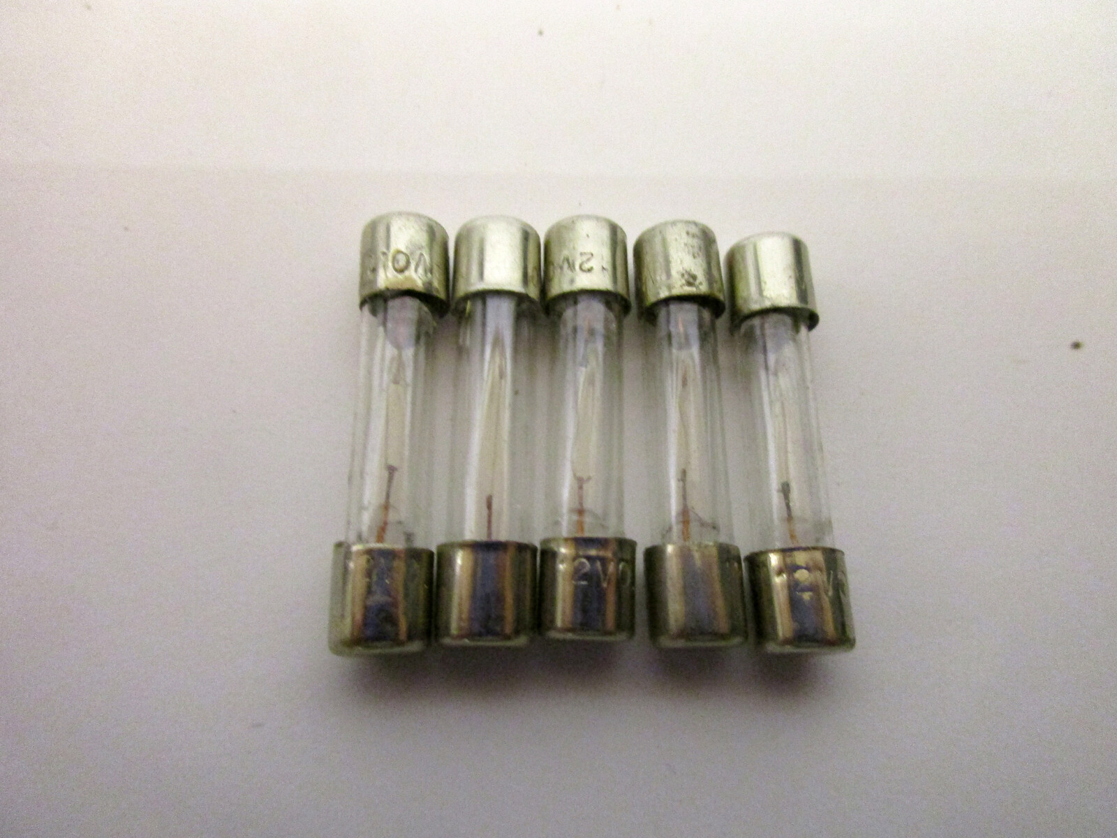 New 5 (Five) 12V 150ma incandesce fuse type Lamps Bulbs with Tracking #