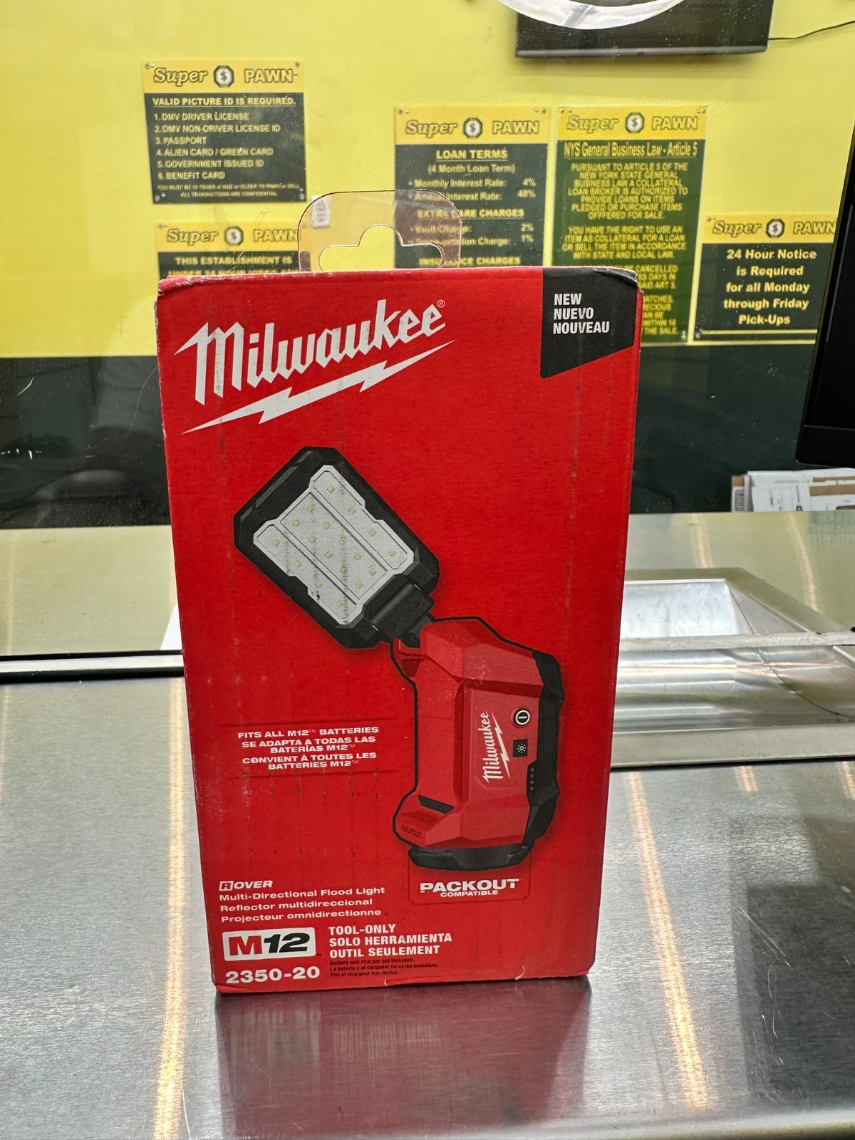 New Milwaukee 2350-20 M12 ROVER Multi-Directional Flood Light-tool only