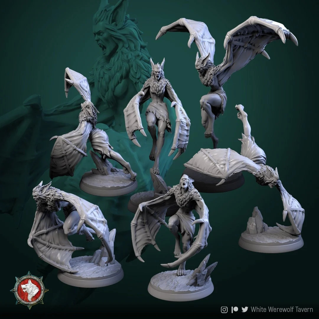Batform Vampires - Resin Tabletop Miniature
