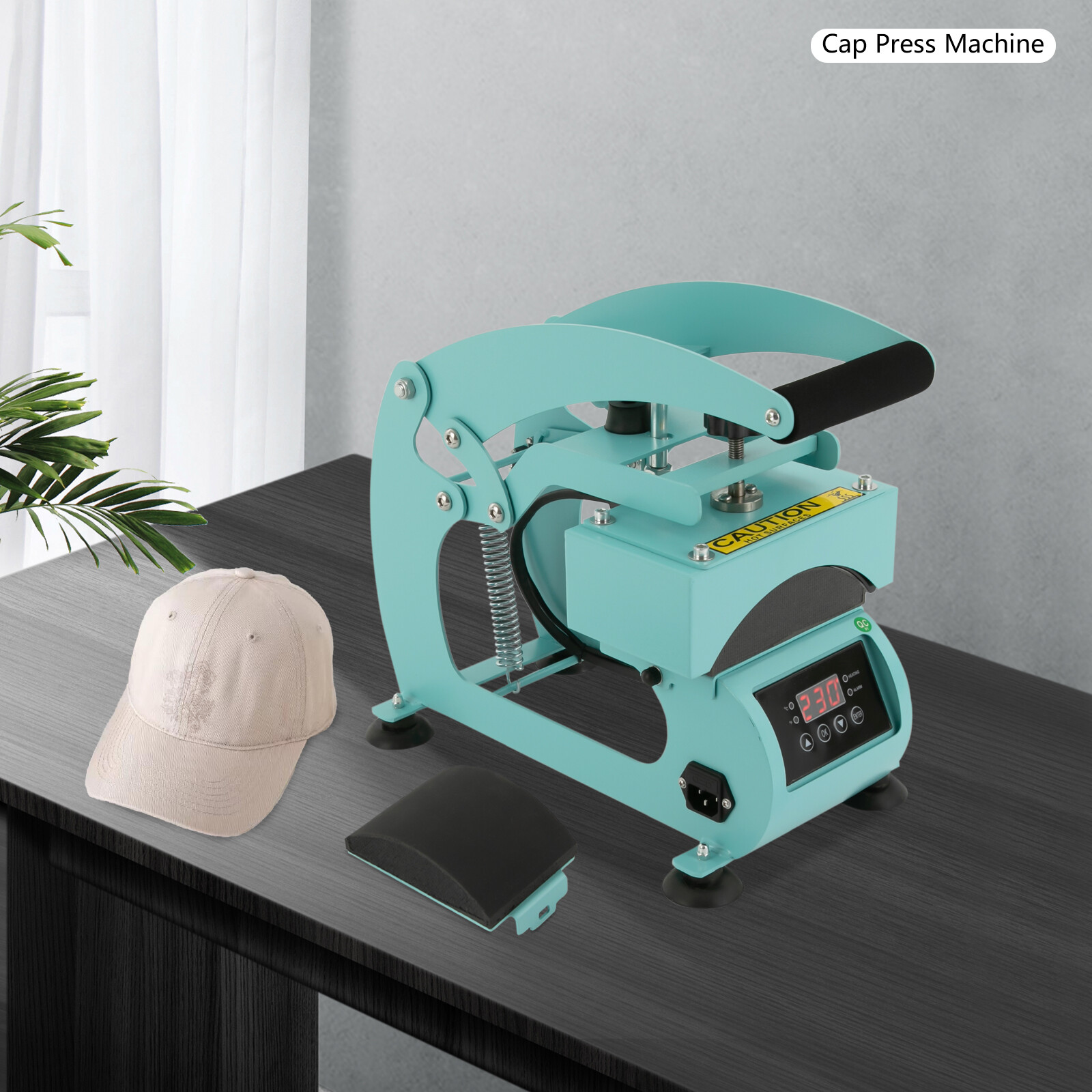 2-in-1 Hat Heat Press Machine Cap Heat Press Machine W/Timer&Temperature Control