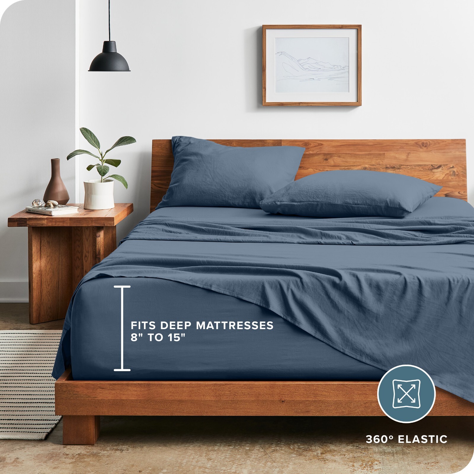 Bare Home Ultra-Soft Washed Microfiber Sheet Set