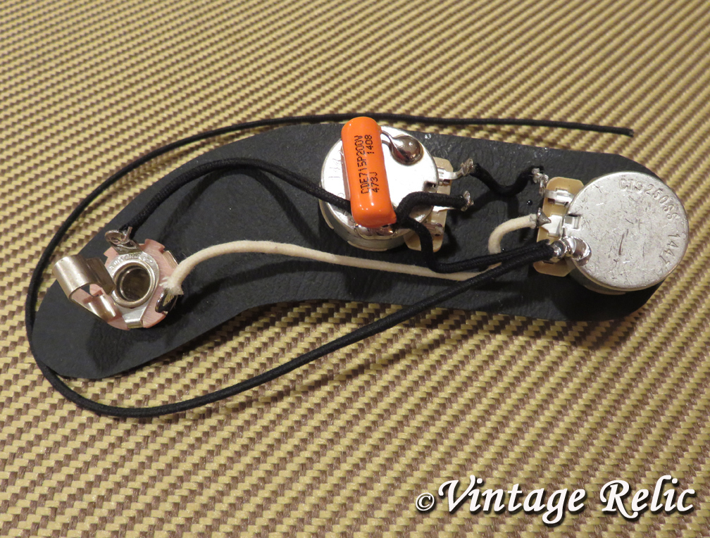 Upgrade wiring pre-wired fits Fender P Bass Precision CTS pots Orange Drop cap
