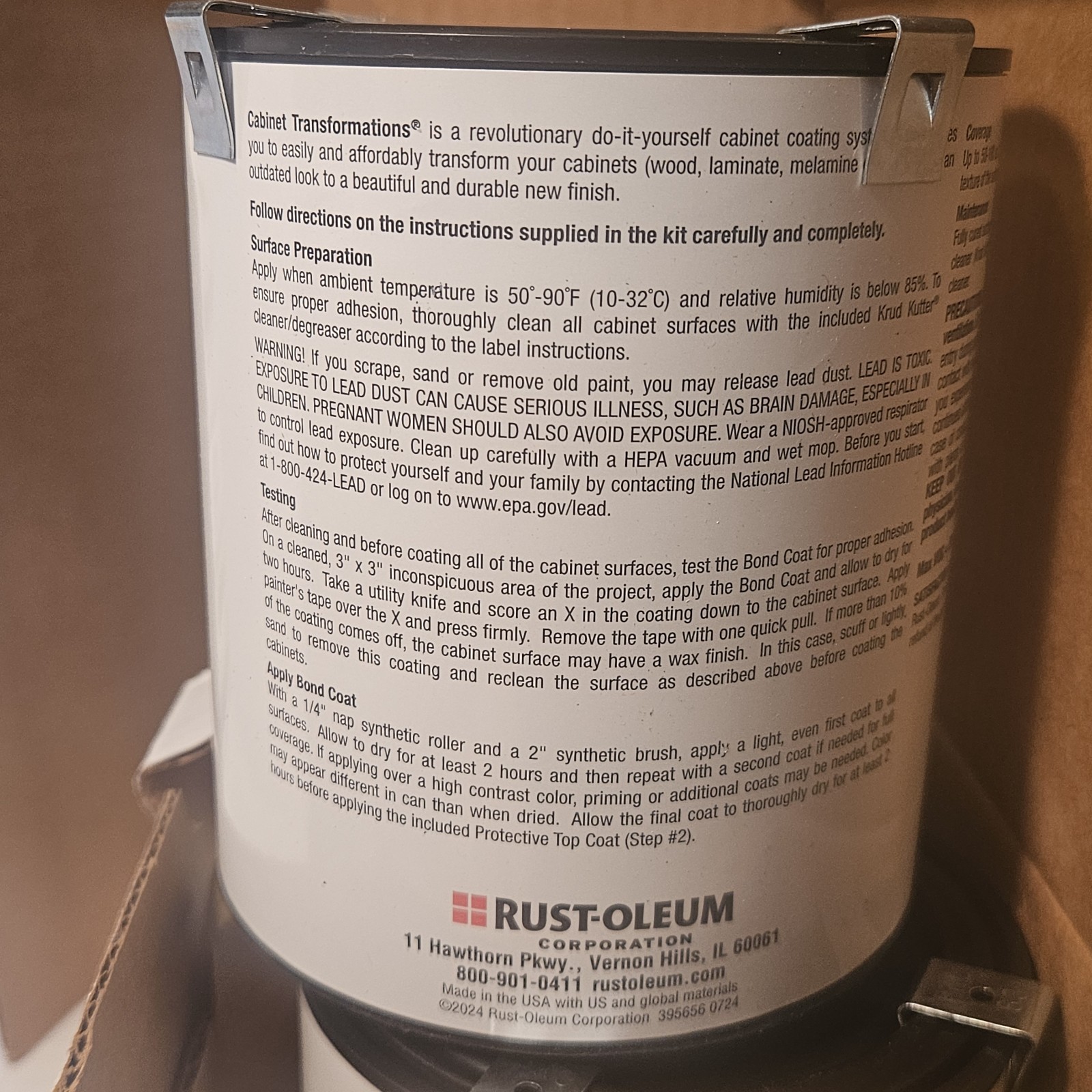 2 Pk Forest Gr Rust-Oleum 380390 Cabinet Transformations Kit Deep Tint Base Kit