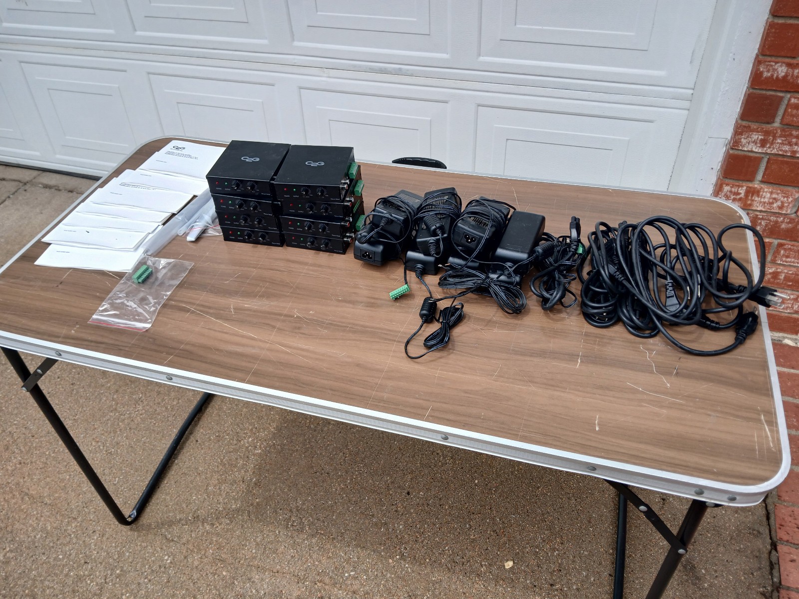 C2G 40100 40W Classroom Audio Amplifier Lot of 8 Units - Used