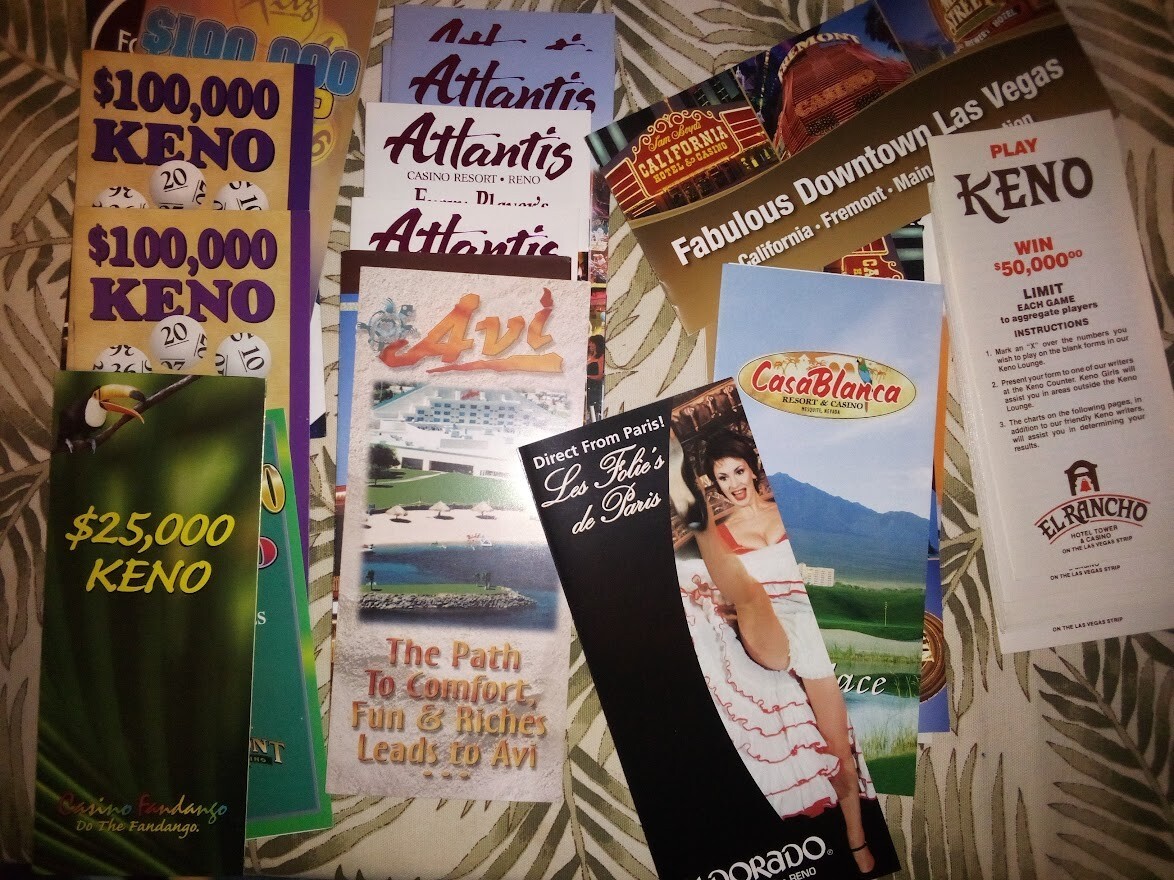 CASINO PAPER ADVERTISING BROCHURE - YOU PICK THE ONE YOU WANT