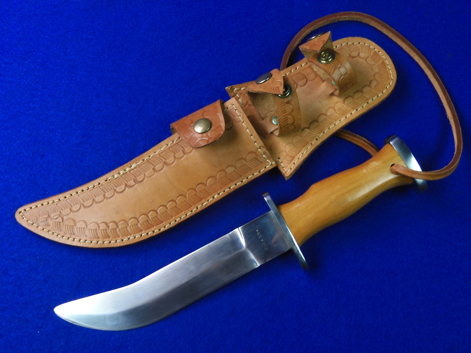 Vintage Chile Chilean Army Fighting Knife w/ US Custom Sheath