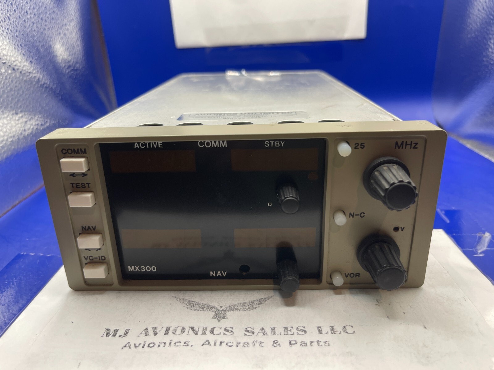 TKM MX 300 NAV/COMM 14 VDC P/N  MX300 WITH FAA FORM 8130-3