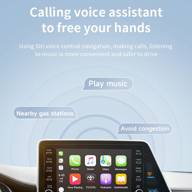 2IN1 Android Auto Wireless CarPlay Adapter Dongle for Android 11+ Converts Wired