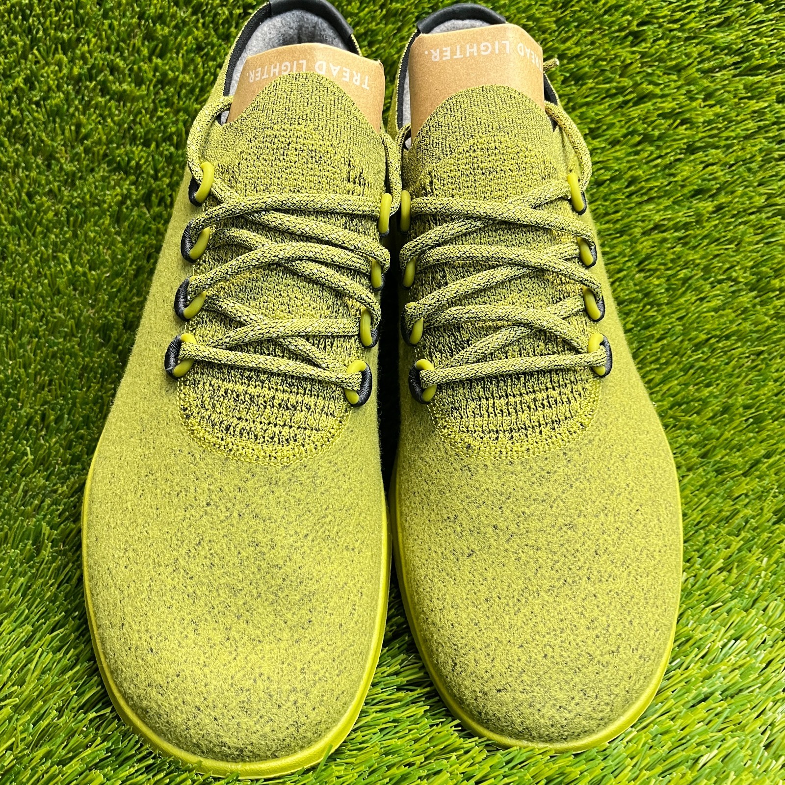 Allbirds Wool Dasher 2 Mizzles Mens Size 12.5 Hazy Lime Running Shoes Sneakers