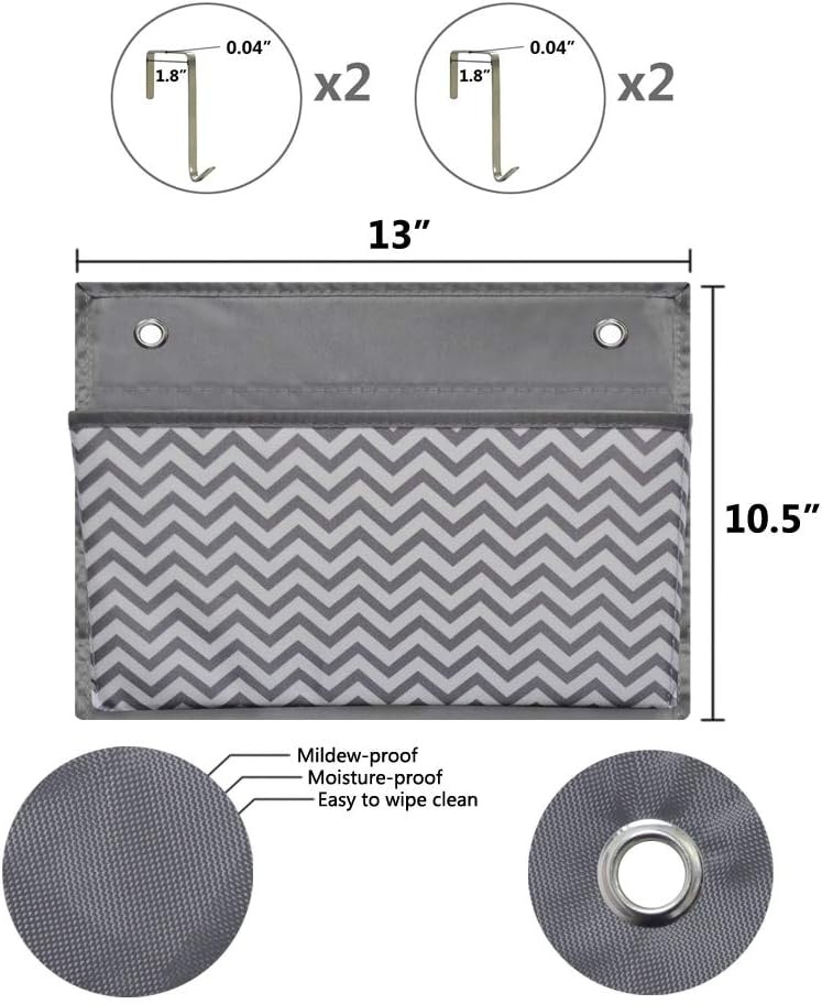 Eamay Wall Mount/Over Door File Hanging Storage Organizer - 4 Large Document ...