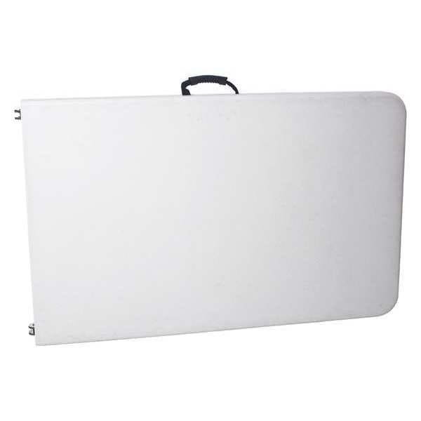 Rectangle Folding Table, 29" W, 96" L, 30" H, Blow Molded Polyethylene Top,