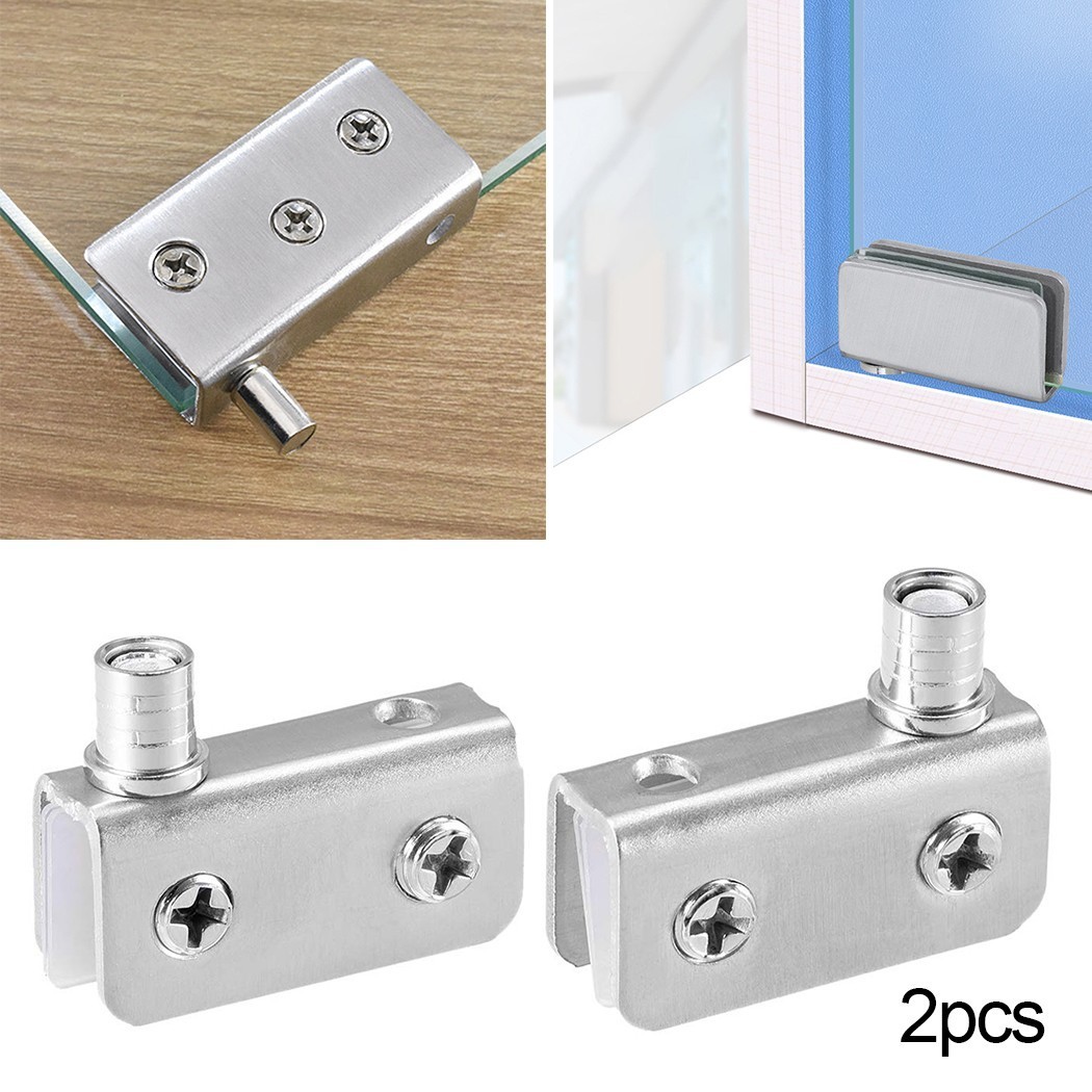 Metal Door Hinges Pack Pivot Accessory Adjustable Clip Cupboard