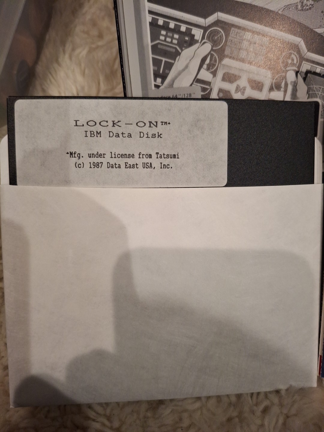 Data East Lock-On IBM Video Game 1987 - Vintage