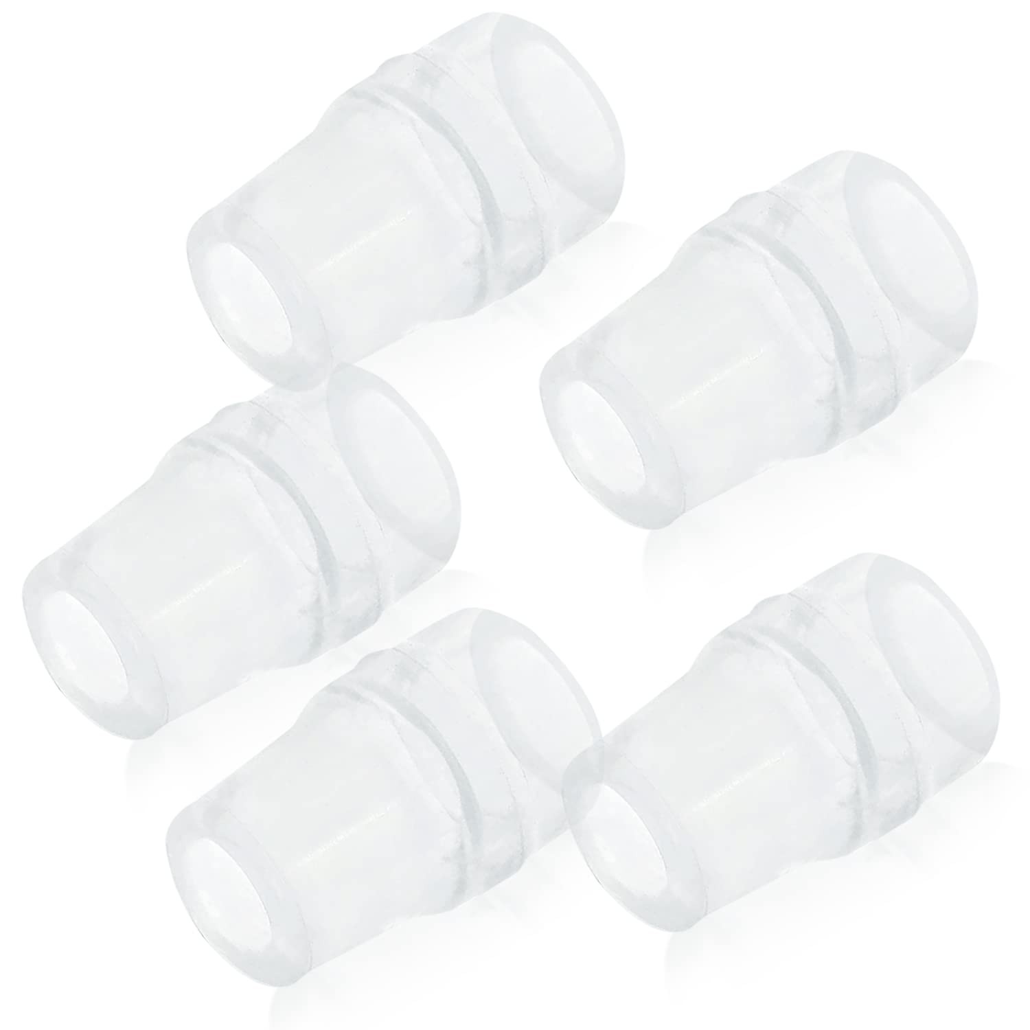 Samorillo 5-Pack Replacement Bite Valve Nozzles Compatible with Osprey, Clear