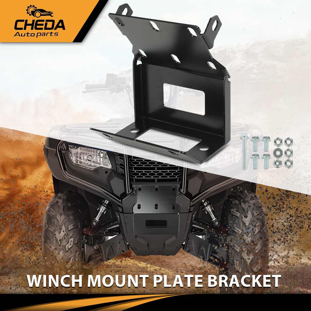 Winch Mount Plate Bracket Fit For ATV 2014-2022 Honda Foreman 500TRX FE/FM NEW